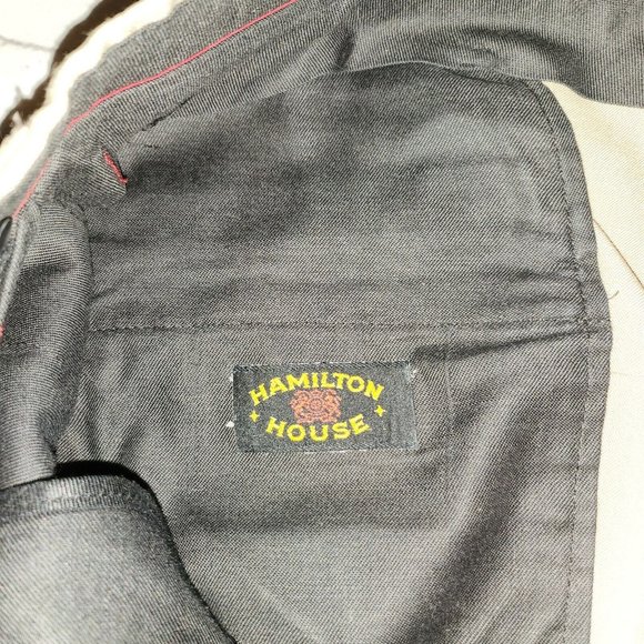 Hamilton House Dress Pants Mens 36×28 Straight Leg Pleated Front Khaki - Picture 8 of 12